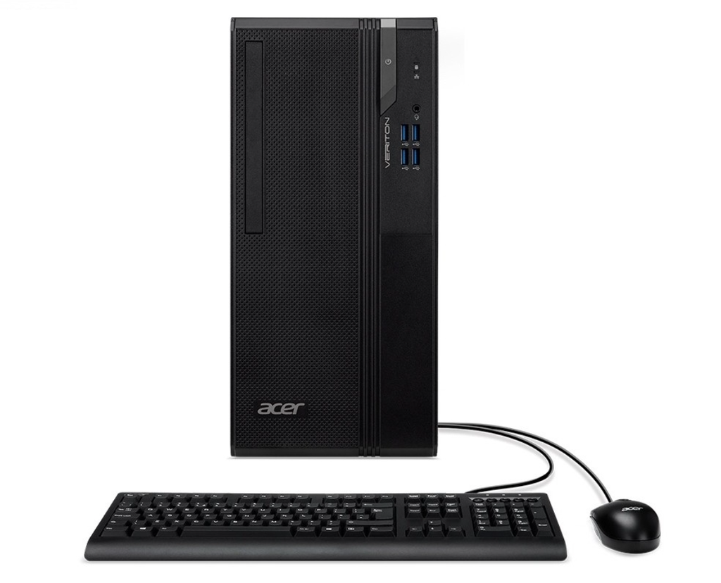 Acer Veriton VS2710G-13400F Mid Tower Desktop | Intel® Core™ i5-13400 Processor, 8GB DDR4 RAM, 512GB PCIe NVMe SSD, Intel® UHD Graphics, WiFi 6 + Bluetooth, 1x HDMI Port, 1x DisplayPort, 1x VGA Port, Keyboard &amp; Mouse, DOS, Black