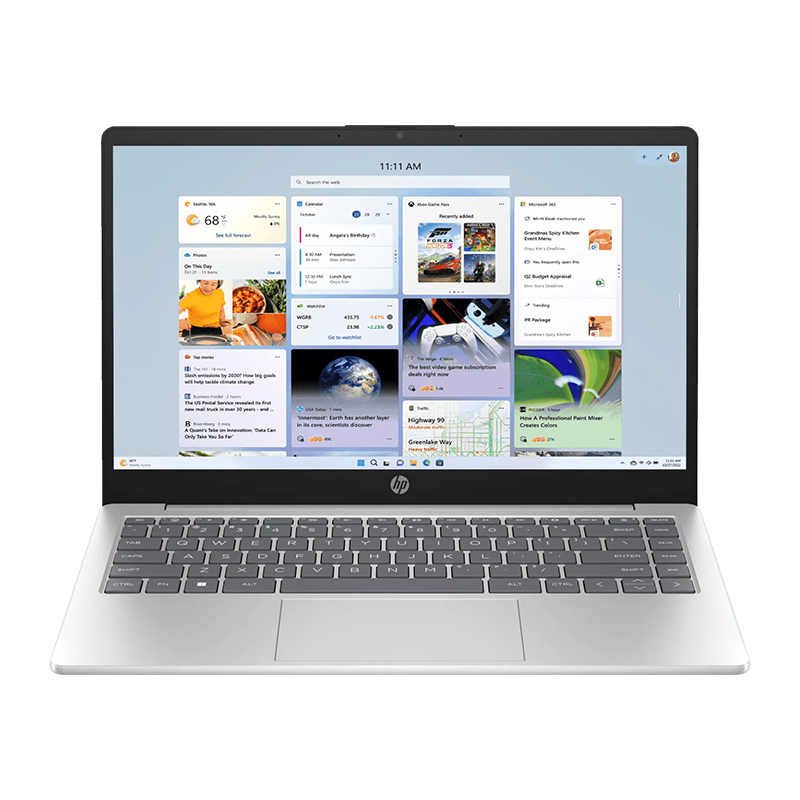 HP 14-em0043AU Laptop | AMD Ryzen™ 5 7520U, 8 GB LPDDR5-5500 MHz, 512 GB PCIe® NVMe™ M.2 SSD, 14", FHD (1920 x 1080), AMD Radeon™ Graphics, Microsoft Office Home & Student 2021, Windows 11 Home, Silver