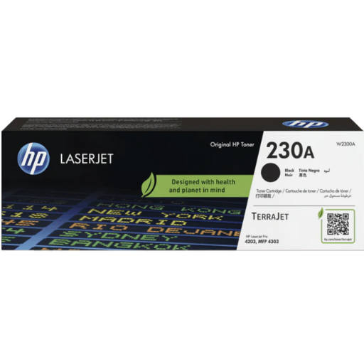 HP 230A W2300A Black Original LaserJet Toner Cartridge