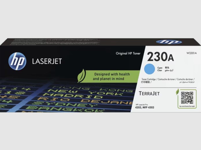 HP 230A W2301A Cyan Original LaserJet Toner Cartridge