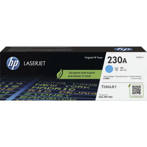 HP 230A W2301A Cyan Original LaserJet Toner Cartridge