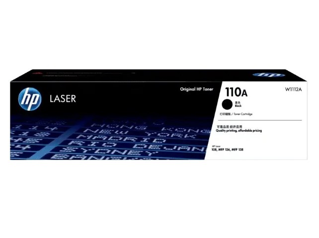 HP 110A W1112A Black Original Laser Toner Cartridge