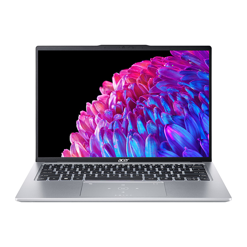 Acer Swift Go 14 SFG14-73-7331 AI PC Laptop | Intel® Core™ Ultra 7 155H Processor, 16GB LPDDR5X RAM, 1TB PCIe NVMe SSD, 14" CineCrystal™ OLED WQXGA+ (2880 x 1800) 90Hz, Intel® Arc™ Graphics, Office Home & Student 2024, Windows 11 Home, Pure Silver