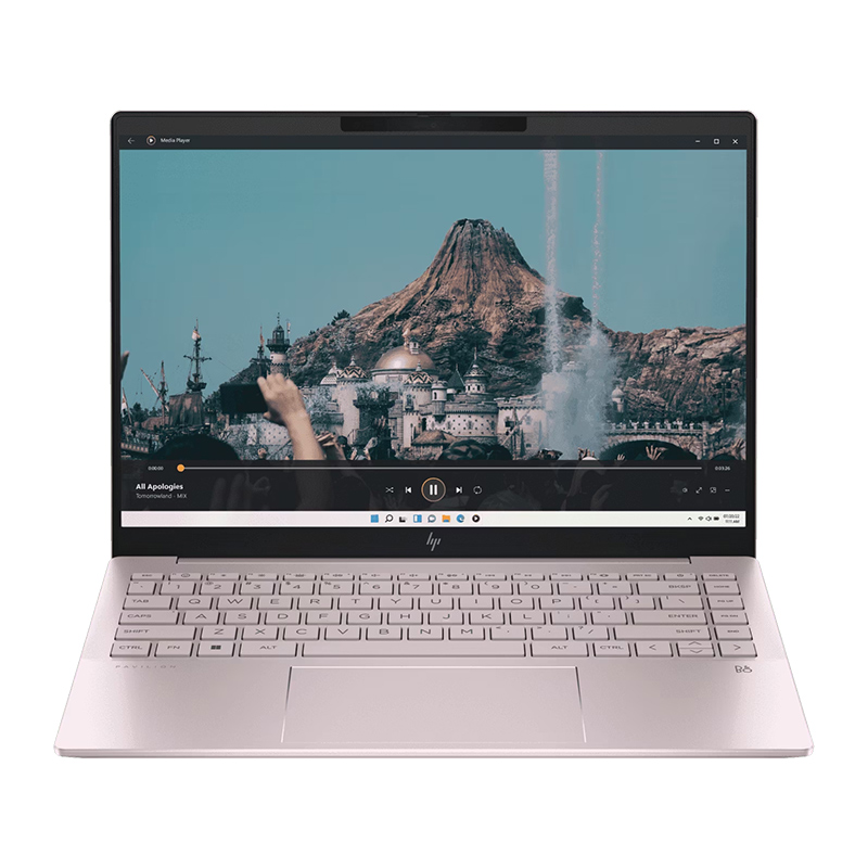 HP 14-ew1014TU Laptop | Intel® Core™ Ultra 5 125H, 16 GB LPDDR5x-6400 MHz, 512 GB PCIe® NVMe™ M.2 SSD, 14", OLED (2880 x 1800), Intel® Arc™ Graphics, Windows 11 Home, Pink