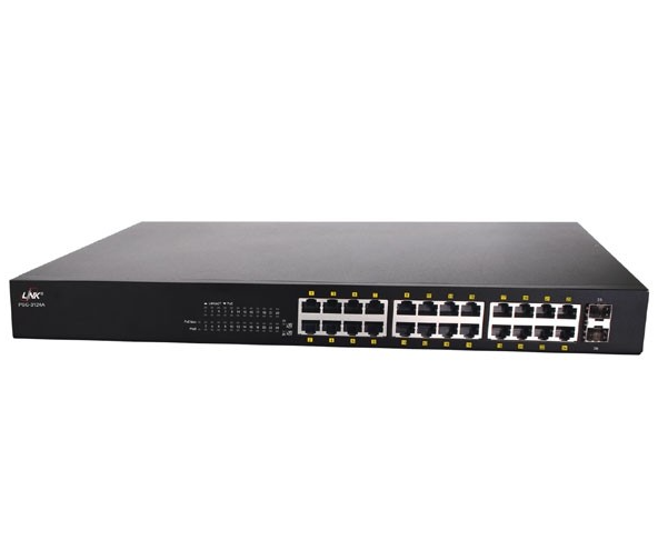 LINK 24 - Port Gigabit Ethernet PoE Switch (AC 380W) (PSG-3124A)