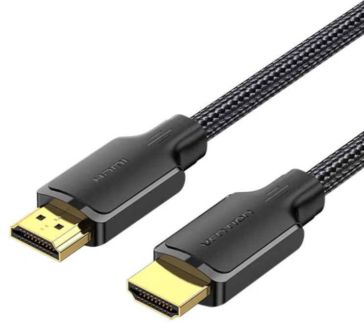 Vention® Cotton Braided 4K HDMI Male to Male Cable 10M Black (ALLBL)