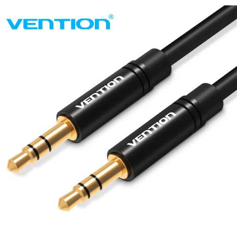 Vention® 3.5mm Male to Male Audio Cable 1.5M Black Metal Type (BAKBG)