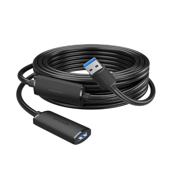 Vention® USB 3.0 Type-A Male to Type-A Female Active Extension Cable 5M Black (CBMBJ)