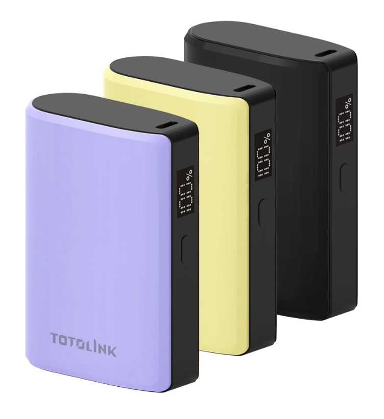 TOTOLINK T10000 PD20W USB-A & USB-C 9400mAh Fast Charging Power Bank - Purple