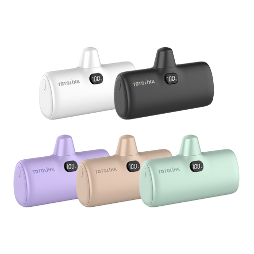 TOTOLINK iPuppy5000C (Type-C) PD 20W 4900mAh Fast Charging Pocket Power Bank - White