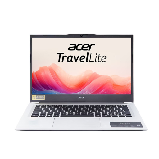 Acer TravelLite TL14-52M Laptop | Intel Core i5-1335U, 8GB DDR4 3200MHz RAM, 512GB PCIe NVMe SSD, 14" FHD (1920 x 1080), TFT, Anti-Glare Display, Intel Iris Xe Graphics, DOS, Silver