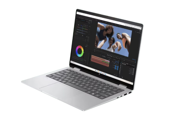 HP Envy x360 14-fa0025AU 2-In-1 Touch Laptop |AMD Ryzen™ 5 8640HS, 16 GB LPDDR5-6400 MHz, 512 GB PCIe® Gen4 M.2 SSD, 14" WUXGA (1920 x 1200), AMD Radeon™ Graphics, Windows 11 Home, Glacier Silver