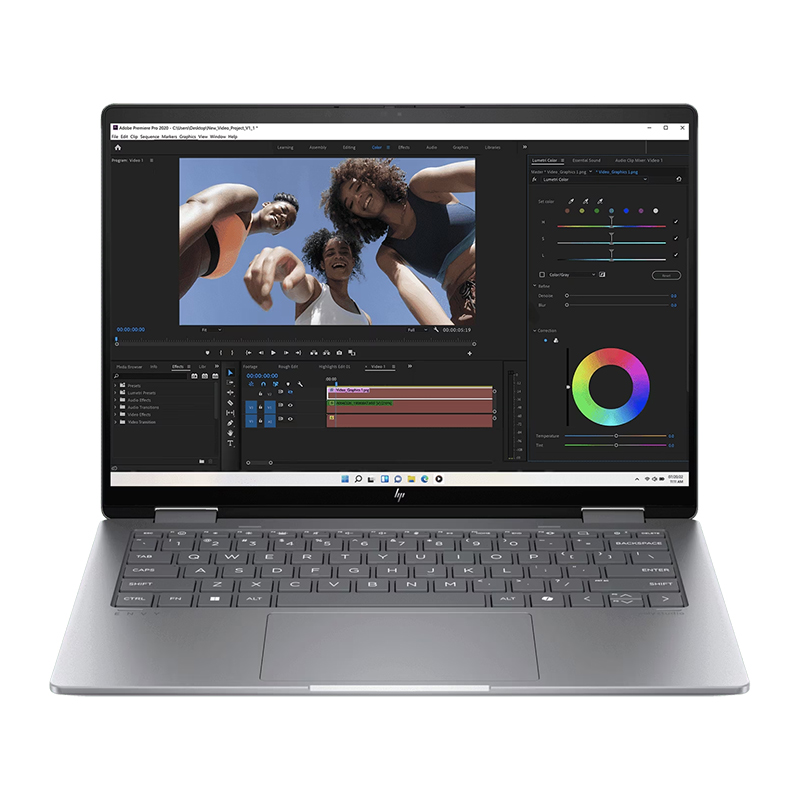 HP ENVY x360 14-fc0107TU Laptop | Intel® Core™ Ultra 7 155U, 32 GB LPDDR5-6400 MHz, 1 TB PCIe® Gen4 NVMe™ M.2 SSD, 14", OLED (2880 x 1800), Intel® Integrated Graphics, Windows 11 Home, Grey