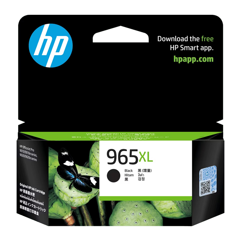 HP 965XL High Yield Black Original Ink Cartridge (3JA84AA)