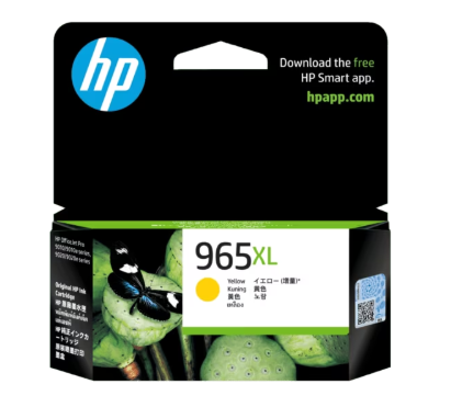 HP 965XL High Yield Yellow Original Ink Cartridge (3JA83AA)
