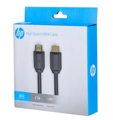 HP DHC-HD01-2M High Speed 18 Gbps HDMI Cable Black (8WW90AA)