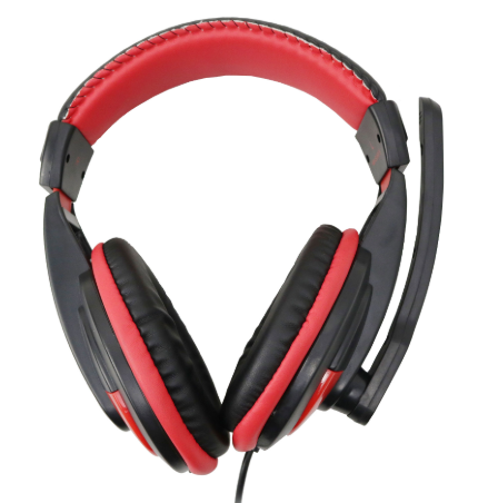 AVF Gaming Surf 5 Wired Gaming Headset - Black/Red (HM-SURF5-RD)