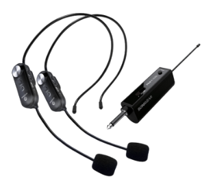 SonicGear WMH 100UL Dual Professional Wireless Microphone - Black