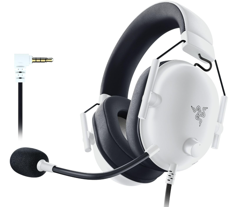 Razer BlackShark V2 X Multi-Platform Wired Esports On Ear Gaming Headset - White (RZ04-03240700-R3M1)