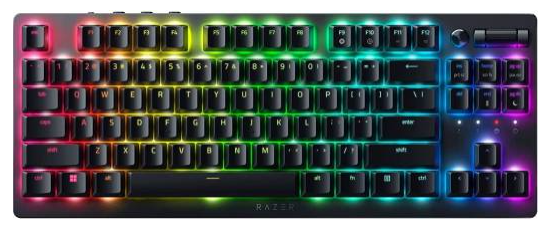 Razer DeathStalker V2 Pro Tenkeyless Red Linear Wireless Gaming Keyboard - Black (RZ03-04370100-R3M1)