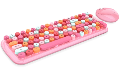MOFII Mechanical Wireless Candy Mix Keyboard & Mouse Combo - Pink (CANDYMX-MJ)
