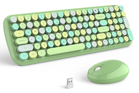 MOFII Mechanical Wireless Candy Mix Keyboard & Mouse Combo - Green (CANDYXRMX-GN) 