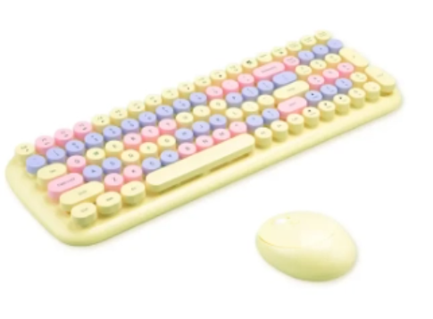 MOFII Mechanical Wireless Candy Mix Keyboard & Mouse Combo - Yellow (CANDYXRMX-YE)