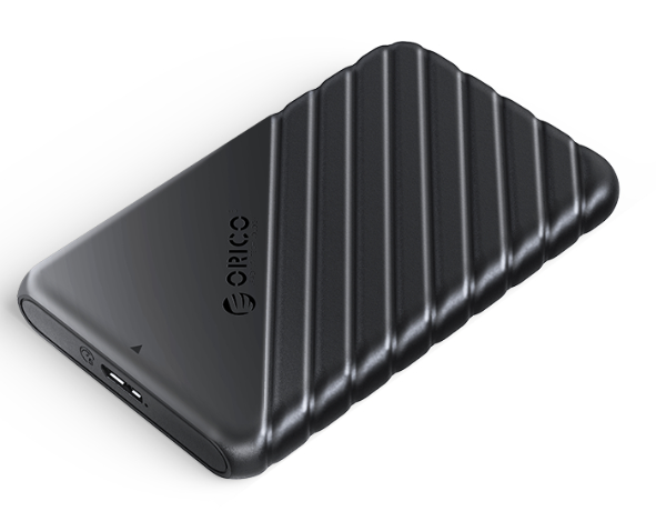 ORICO 2.5'' Portable Hard Drive Enclosure - Black (25PW1-U3-BK-BP-HW) 