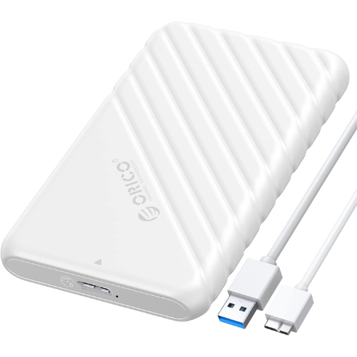 ORICO 2.5'' Portable Hard Drive Enclosure - White (2520U3-WH-EP)