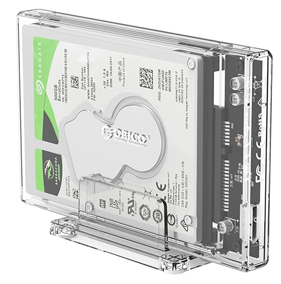 ORICO 2.5'' Portable Hard Drive Enclosure - Transparent (2159U3) 