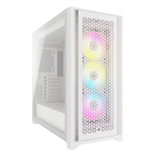 Corsair iCUE 5000D RGB Airflow Tempered Glass Mid-Tower ATX Case - True White (CC-9011243-WW)
