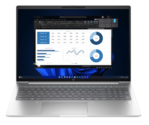 HP ProBook 460 G11 Notebook PC (A73YKPT) | Intel® Core™ Ultra 7 155U Processor, 16GB DDR5-5600 MHz RAM, 512 GB PCIe® NVMe™ SSD, 16" WUXGA (1920 x 1200) IPS, Intel Graphics, Windows 11 Pro, Silver 