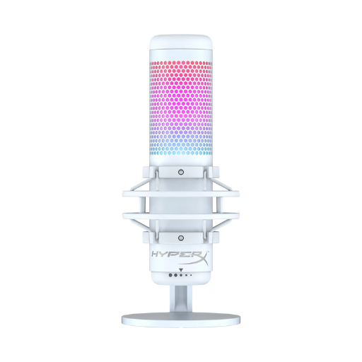 HyperX QuadCast S USB Microphone RGB Lighting (White) (519P0AA) 