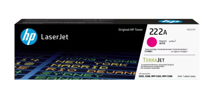 HP 222A W2223A Magenta Original LaserJet Toner Cartridge