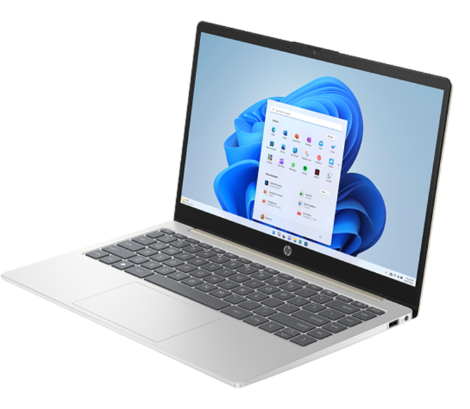 HP 14-ep0303TU Laptop | Intel® Core i5-1334U, 8GB DDR4-3200 MHz RAM, 512 GB PCIe® NVMe™ M.2 SSD, 14" FHD (1920 x 1080) IPS, Intel® Iris Xe Graphics, Windows 11 Home, MS Office Home & Student 2024 + Microsoft 365 Basic, Gold