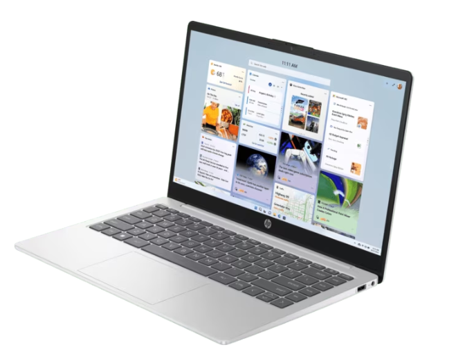 HP 14-ep0304TU Laptop | Intel® Core™ i5-1334U, 8 GB DDR4-3200 MHz RAM, 512 GB PCIe® NVMe™ M.2 SSD, 14", FHD (1920 x 1080) IPS, Intel® Iris® Xe Graphics, Windows 11 Home, MS Office Home & Student 2024 + Microsoft 365 Basic, Silver