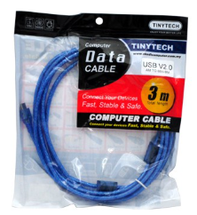 TINYTECH Data Cable USB (Extension) 2.0 AM to AF Cable 3.0m