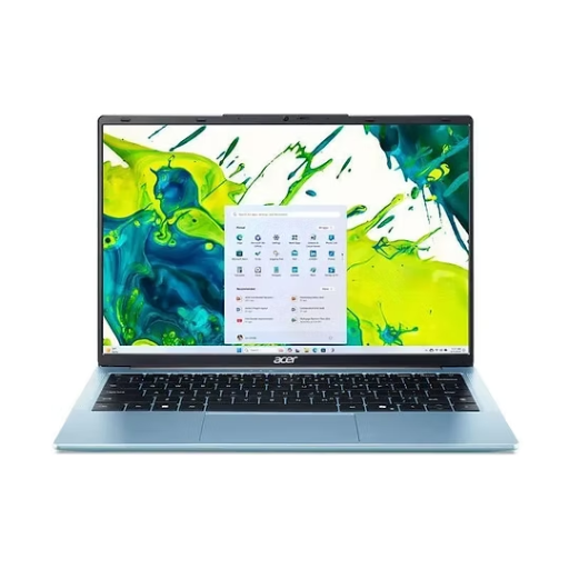 Acer Aspire Lite 14 AL14-32P-C6WR Laptop | Intel® Core N150 Processor, 8GB DDR5 4800Mhz RAM, 512GB PCIe NVMe Gen4 SSD, 14.0" WUXGA (1920 x 1200), IPS, Intel® UHD Graphics, Windows 11 Home, MS Office Home 2024 + Microsoft 365 Basic, Fresh Blue