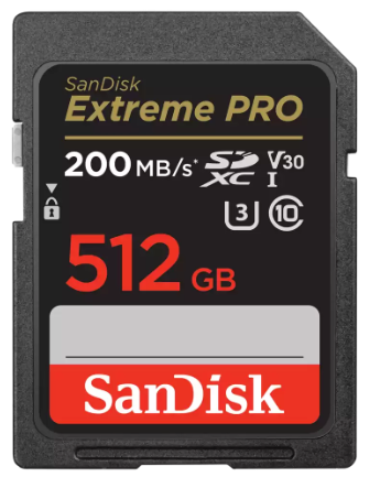 SanDisk Extreme PRO microSDXC UHS-1 Card with Adapter 512GB (SDSDXXD-512G-GN4IN)