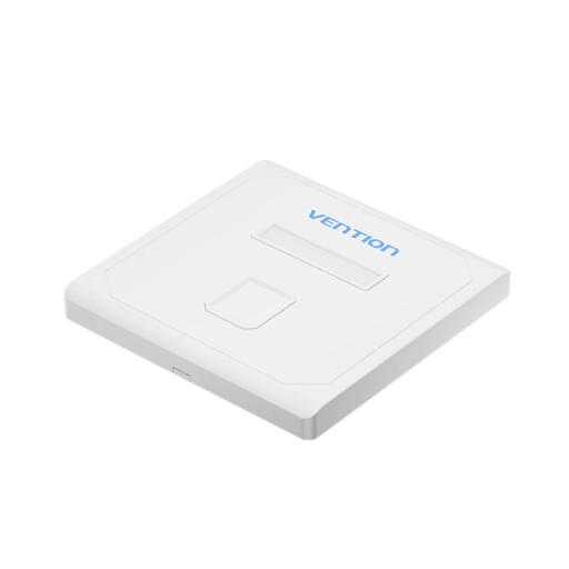 Vention® 1 Port Keystone Jack Wall/Face Plate White 86 Type (IFDW0)