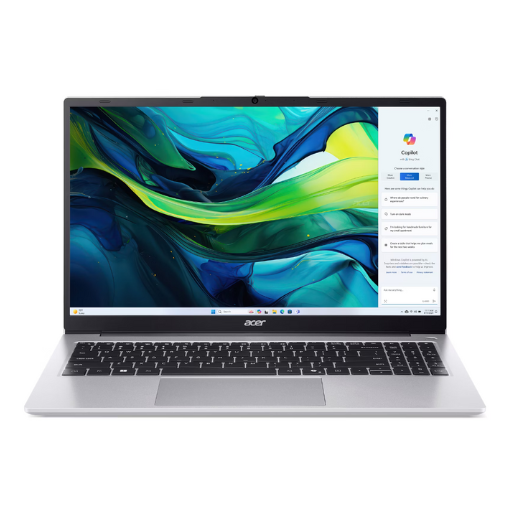Acer Aspire Lite 15 AL15-41P-R4DZ Laptop | AMD Ryzen 7 5700U, 16GB DDR4 RAM, 512GB PCIe NVMe SSD, 15.6", FHD (1920 x 1080), IPS, AMD Radeon Graphics, Silver, Microsoft Office Home & Student 2024 + M365 