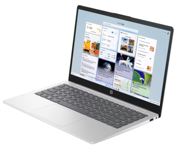 HP 14-ep0301TU Laptop (BA1Y1PA) | Intel® Core™ i3-N305, 512GB PCIe® NVMe™ M.2 SSD, 14", FHD (1920 x 1080), IPS, Intel® UHD Graphics, Office Home & Student 2024 + M365 Basic, Silver