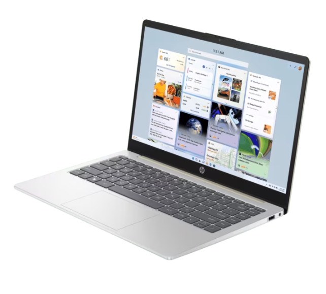 HP 14-ep0298TU Laptop | Intel® N100 Processor, 8GB DDR4 3200MHz RAM, 512GB PCIe® NVMe™ SSD, 14", FHD (1920 x 1080), IPS, Intel UHD Graphics, Office Home 2024 + M365 Basic, Gold