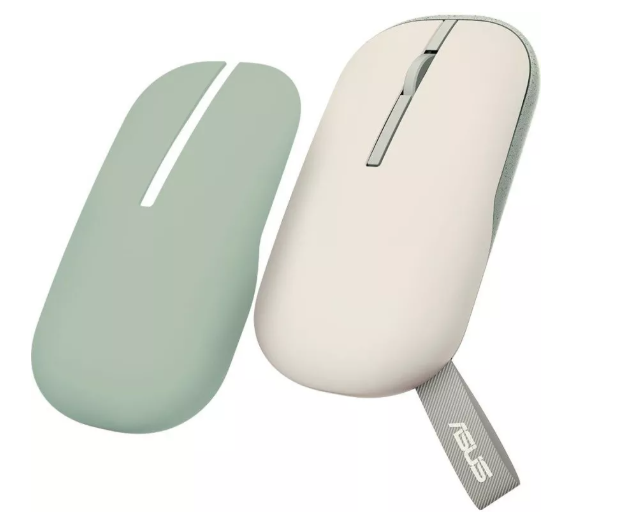 ASUS Marshmallow MD100 Wireless & Bluetooth Mouse - Oat Milk / Green Tea Latte (90XB07A0-BMU0A0)