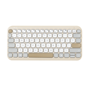 ASUS KW100 Marshmallow Wireless Keyboard - Oat Milk (90XB0880-BKB000)