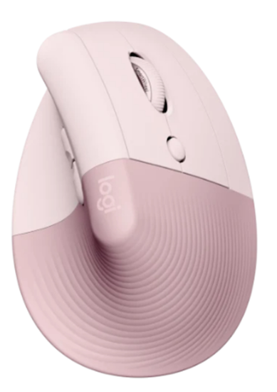 Logitech Lift Vertical Ergonomic Wireless Mouse - Rose (910-006481)