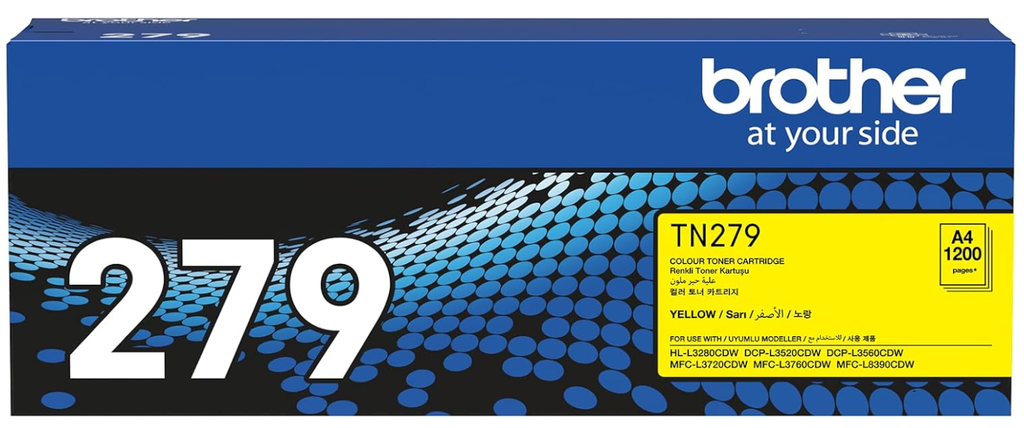 Brother TN279Y Yellow Standard Yield Toner Cartridge
