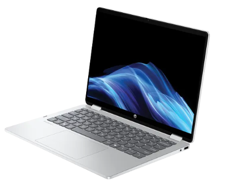 HP Omnibook 5 Flip 14 FP0023DX Laptop | Intel® Core™ 7 150U Processor, 16 GB LPDDR5 5200MHz RAM, 512 GB PCIe® Gen4 NVMe™ SSD, 14'' 2K (1920 x 1200) IPS Multitouch-Enabled,  Intel® Graphics, Windows 11 Home, Glacier Silver