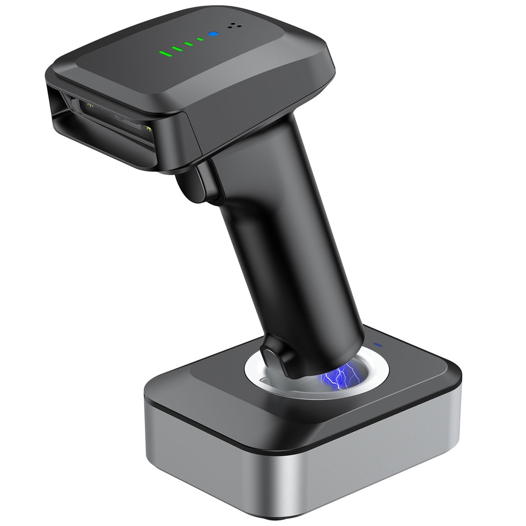 Holyhah 1D/2D 1903DB Wireless (Bluetooth + 2.4G) Laser Barcode Scanner 