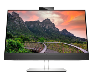 HP E27m G4 QHD USB-C Conferencing Monitor | 27", QHD (2560 x 1440), 75 Hz, IPS, 300 cd/m², 5ms GtG, 5MP Webcam, 1x DisplayPort, 1x RJ-45 